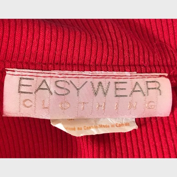 Red Full-Zip Polo Top - Picture 3 of 4